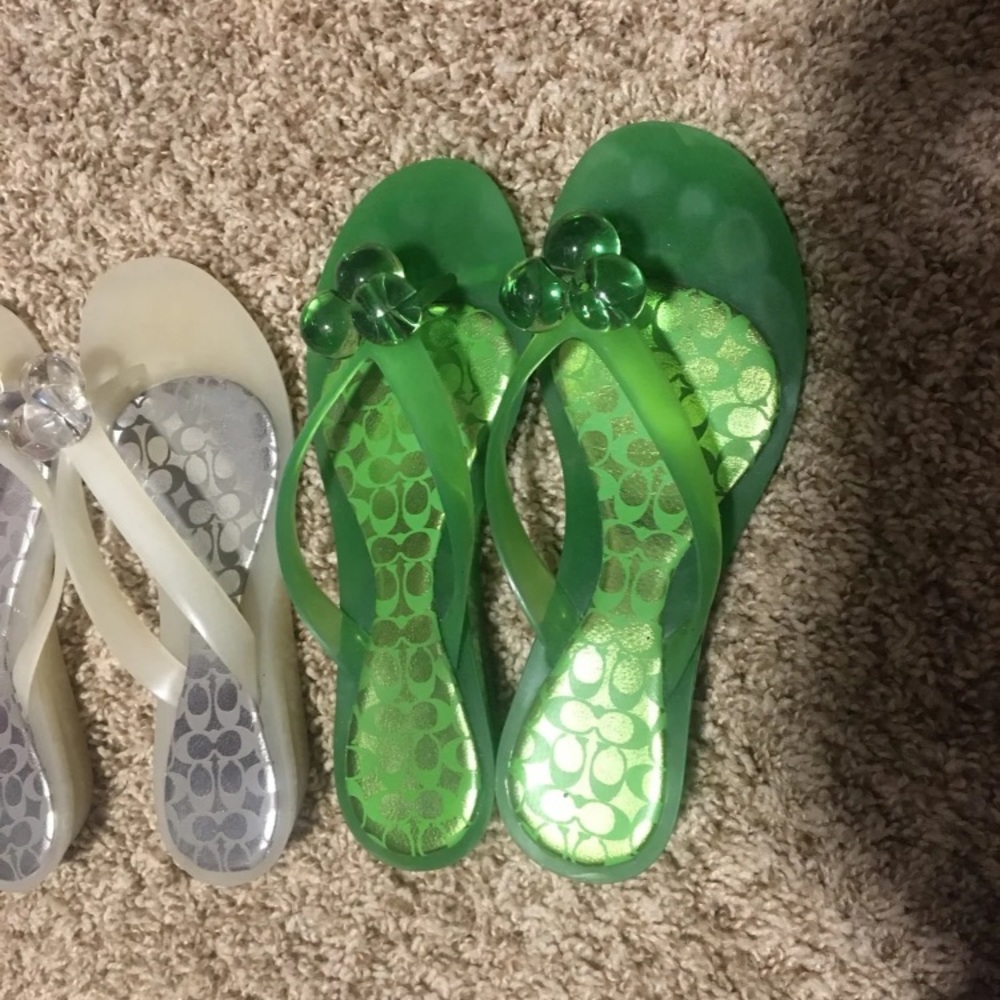 Coach Jelly Flip Flops
